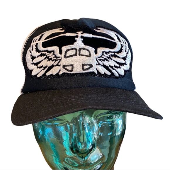 HELICOPTER / AIR ASSAULT WINGS PATCH 101st ABD VTG SnapBack ARMY Cap 1974-1978 - Picture 1 of 7